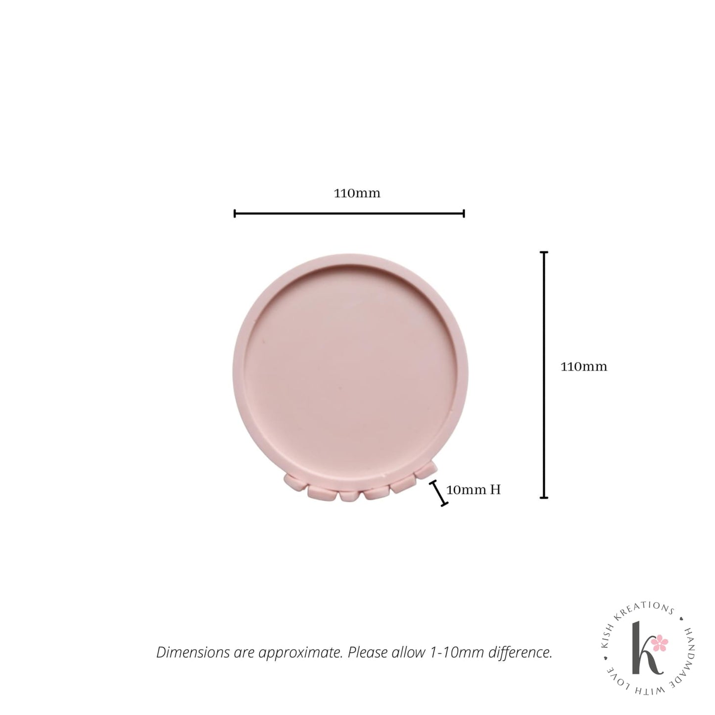 110mm Round Coaster | Kawaii Piggy Design - Kish Kreations - Birthday Gifts, Coasters, Cute Pig Coasters, Homewares, kawaii - copy-of-110mm-round-coasters-plain-design