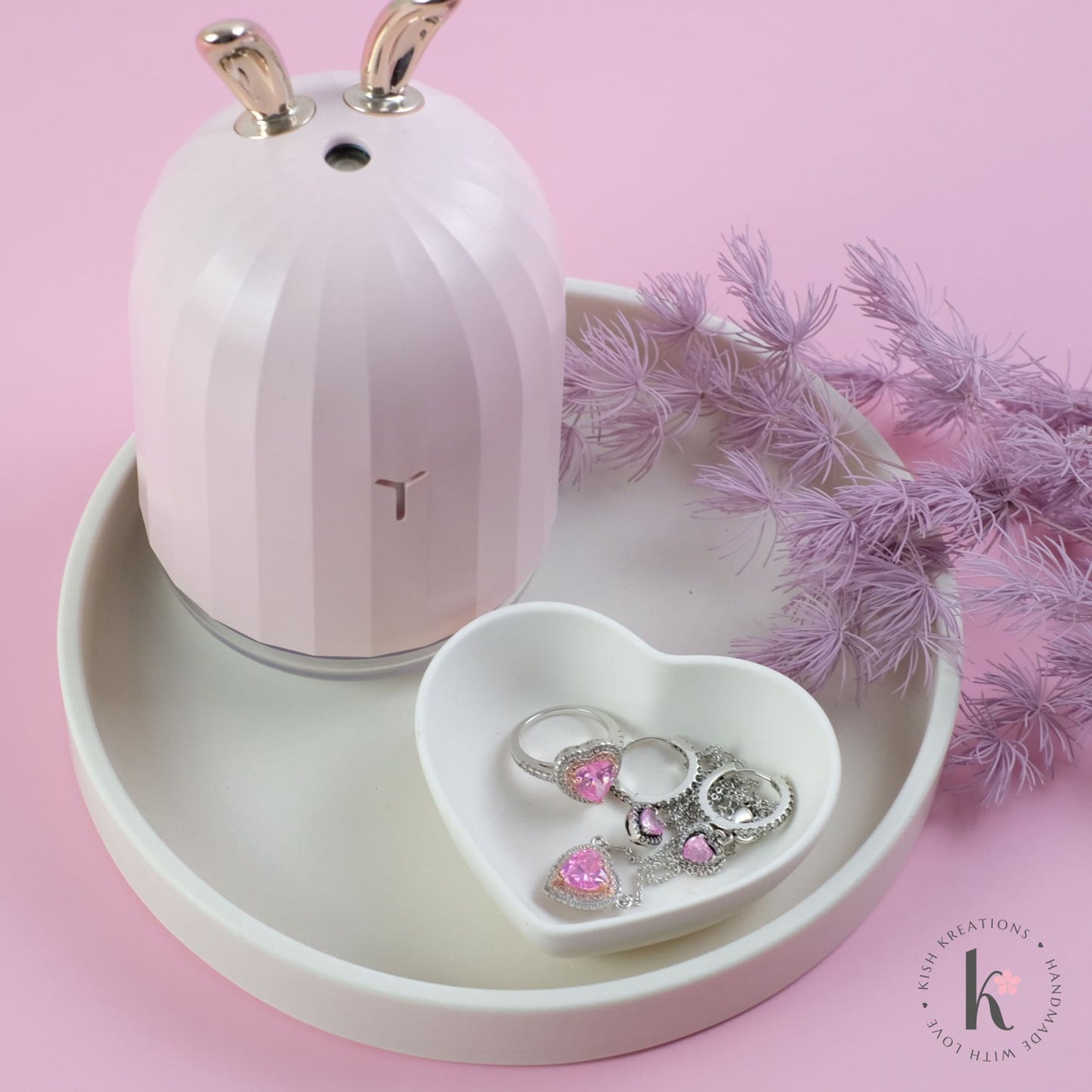 170mm Small Round Tray | Plain Design - Kish Kreations - Fire resistant Trays Australia, Homewares, Large Trays - 170mm-small-round-tray-plain-design