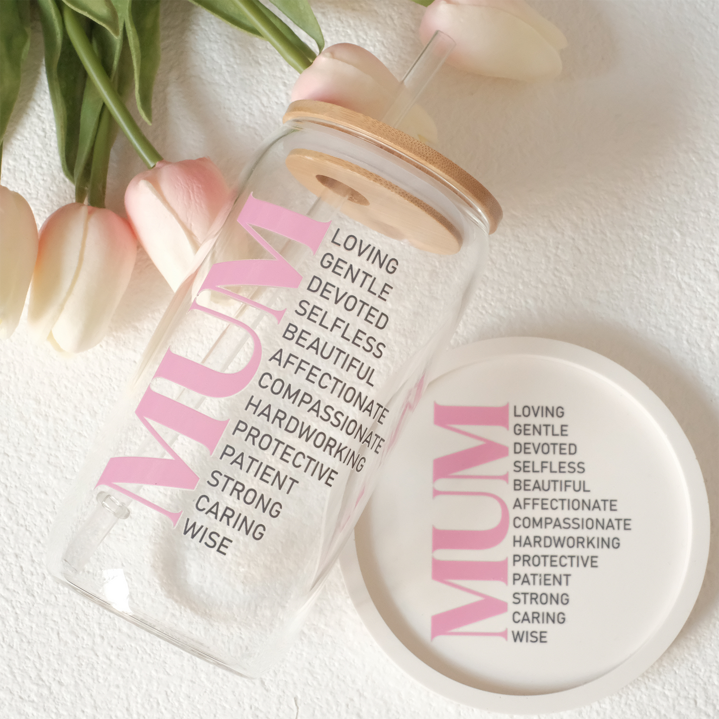 Libbey Glass and Coaster Set - All About Mum