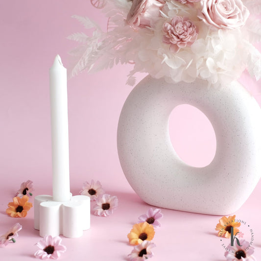 Blossom Candle Holder | Plain Design - Kish Kreations - Candle Holders, Homewares - blossom-candle-holder-plain-design