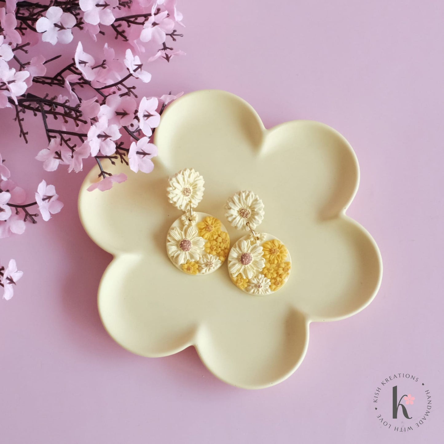 Blossom Trinket Dish | Plain Design - Kish Kreations - Blossom Dish, Flower Dish, Homewares, Jewellery Dish, Jewellery Tray, Personalised Ring Dish Australia, Personalised Tray, trinket dish, Trinket Trays - blossom-trinket-dish-plain-design
