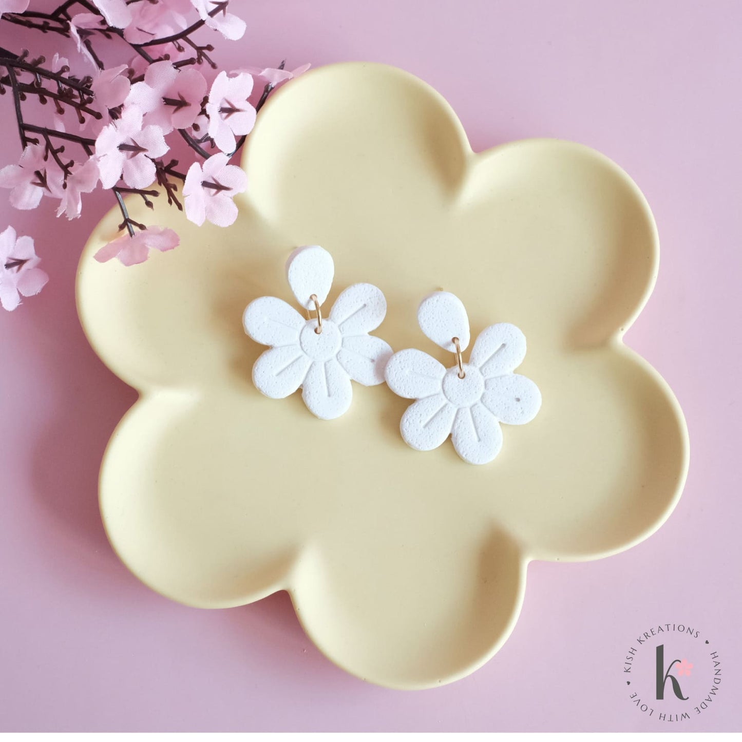 Blossom Trinket Dish | Plain Design - Kish Kreations - Blossom Dish, Flower Dish, Homewares, Jewellery Dish, Jewellery Tray, Personalised Ring Dish Australia, Personalised Tray, trinket dish, Trinket Trays - blossom-trinket-dish-plain-design