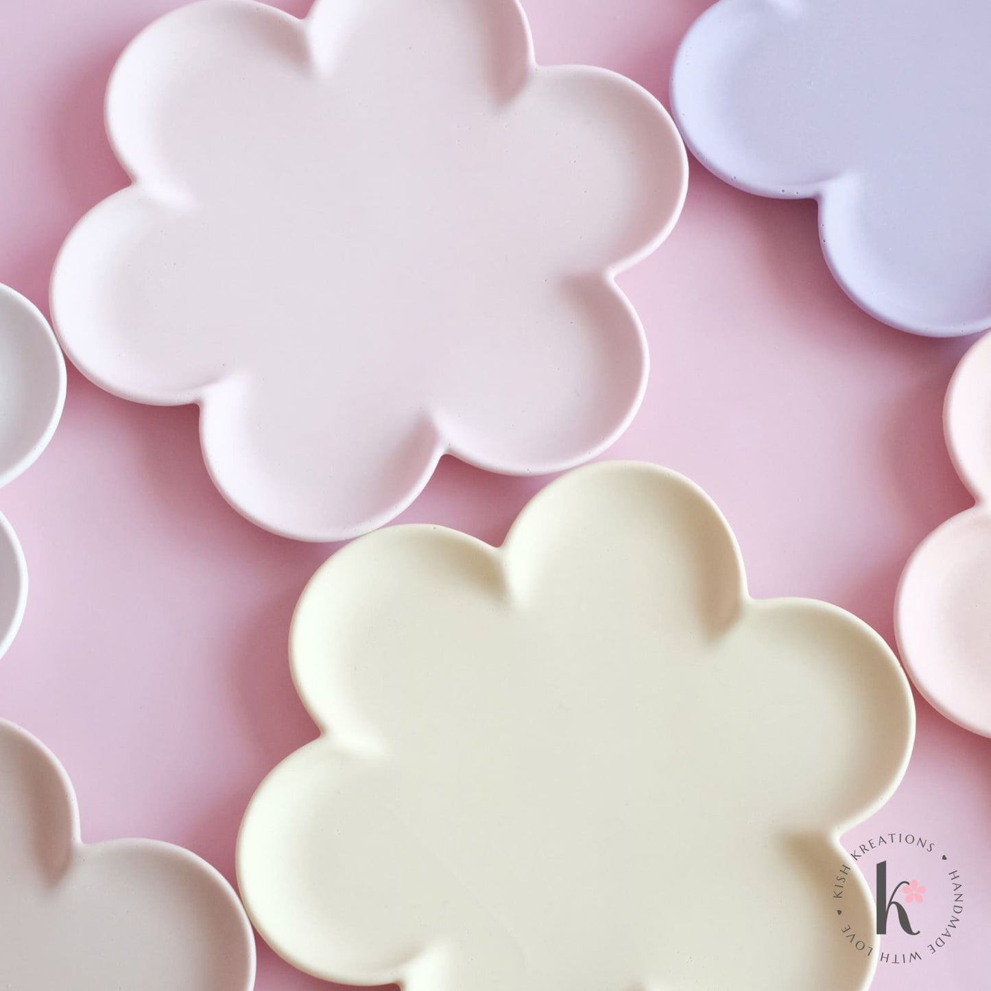Blossom Trinket Dish | Plain Design - Kish Kreations - Blossom Dish, Flower Dish, Homewares, Jewellery Dish, Jewellery Tray, Personalised Ring Dish Australia, Personalised Tray, trinket dish, Trinket Trays - blossom-trinket-dish-plain-design