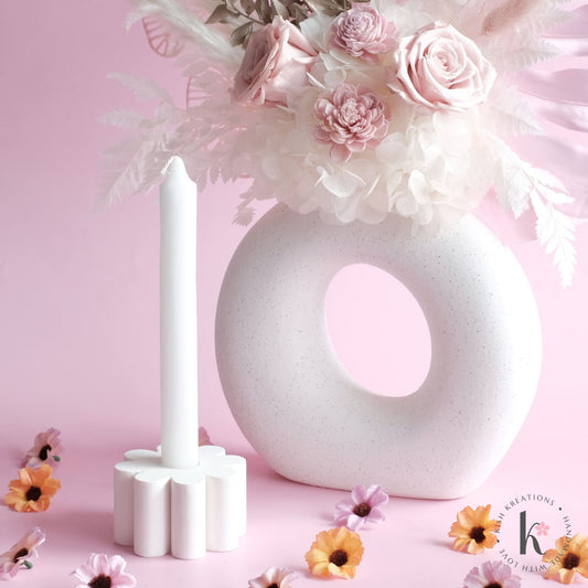 Daisy Candle Holder | Plain Design - Kish Kreations - Candle Holders, Homewares - daisy-candle-holder-plain-design