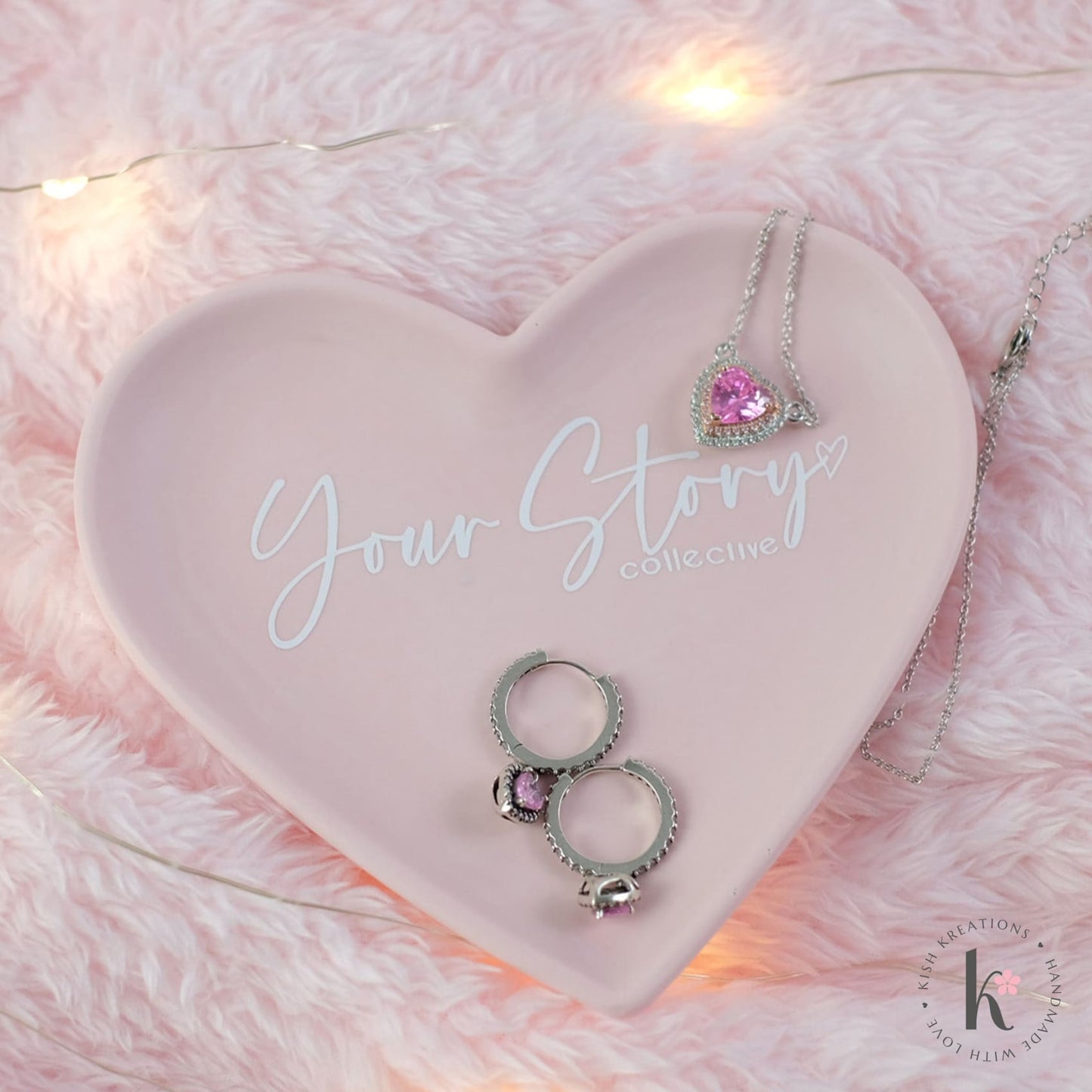 Heart Ring Dish | Custom | Plain Design - Kish Kreations - Birthday Gift for her Australia, Heart Ring Dishes, Heart Shaped Gifts, Homewares, Personalised Ring Dish Australia, trinket dish, Trinket Trays, Wedding - heart-ring-dish-your-name-plain-design