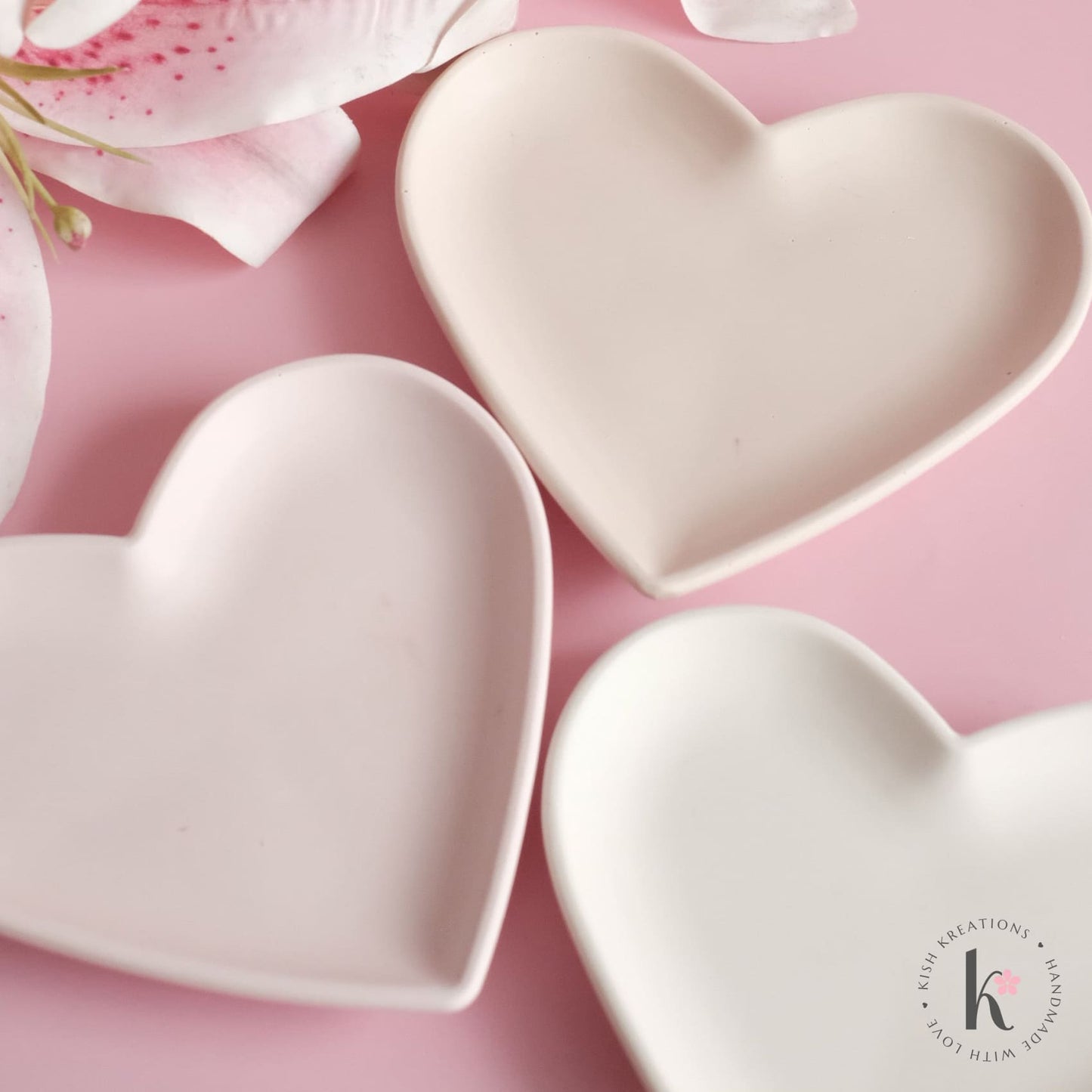 Heart Ring Dish | Plain Design - Kish Kreations - Heart Ring Dishes, Heart Shaped Gifts, Heart Trays, Homewares, Personalised Ring Dish Australia, Trinket Trays, Wedding, Wedding Gifts for Couple - heart-ring-dish-plain-design-1