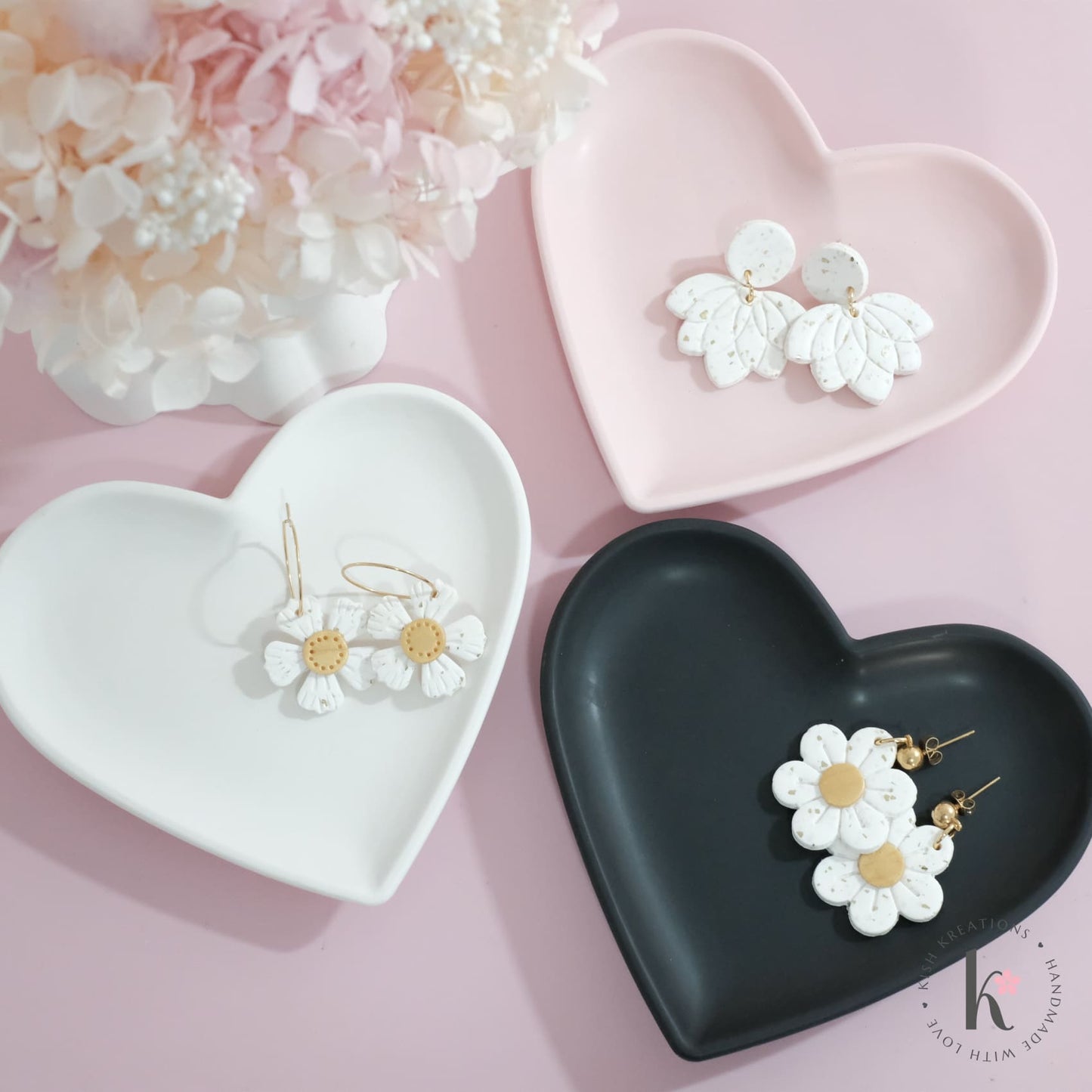 Heart Ring Dish | Plain Design - Kish Kreations - Heart Ring Dishes, Heart Shaped Gifts, Heart Trays, Homewares, Personalised Ring Dish Australia, Trinket Trays, Wedding, Wedding Gifts for Couple - heart-ring-dish-plain-design-1