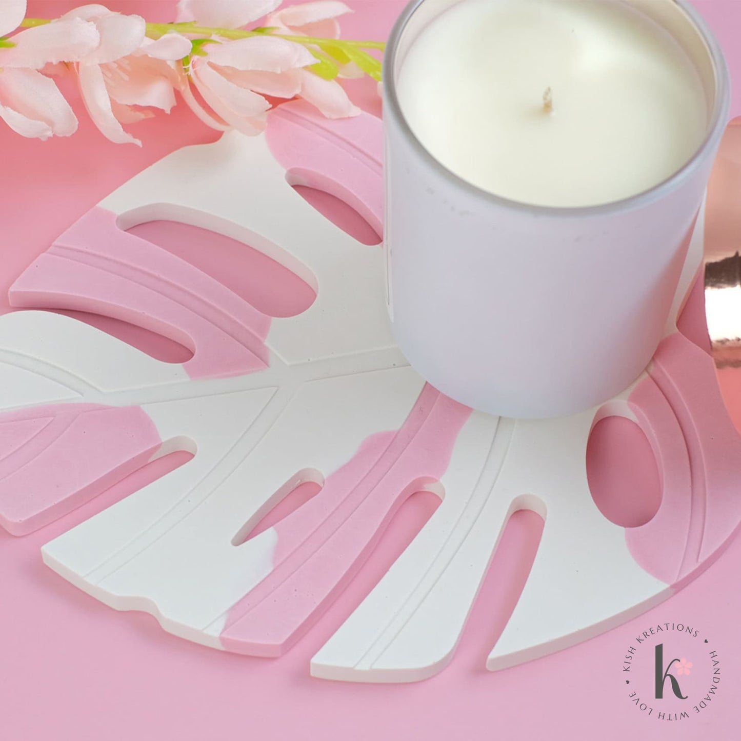 Large Monstera Coaster | Albo Borsigiana Design - Kish Kreations - Homewares, Large Trays - big-monstera-coaster-albo-borsigiana-design