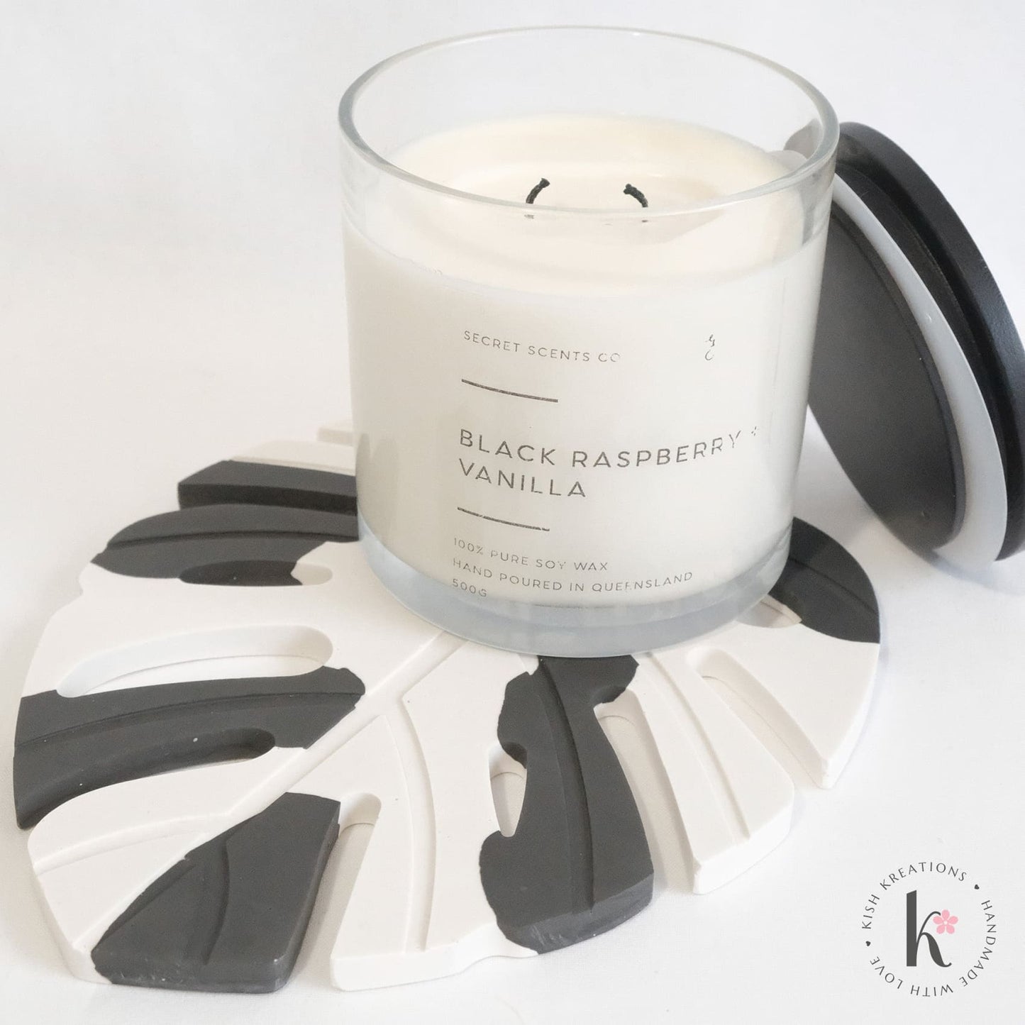 Large Monstera Coaster | Albo Borsigiana Design - Kish Kreations - Homewares, Large Trays - big-monstera-coaster-albo-borsigiana-design