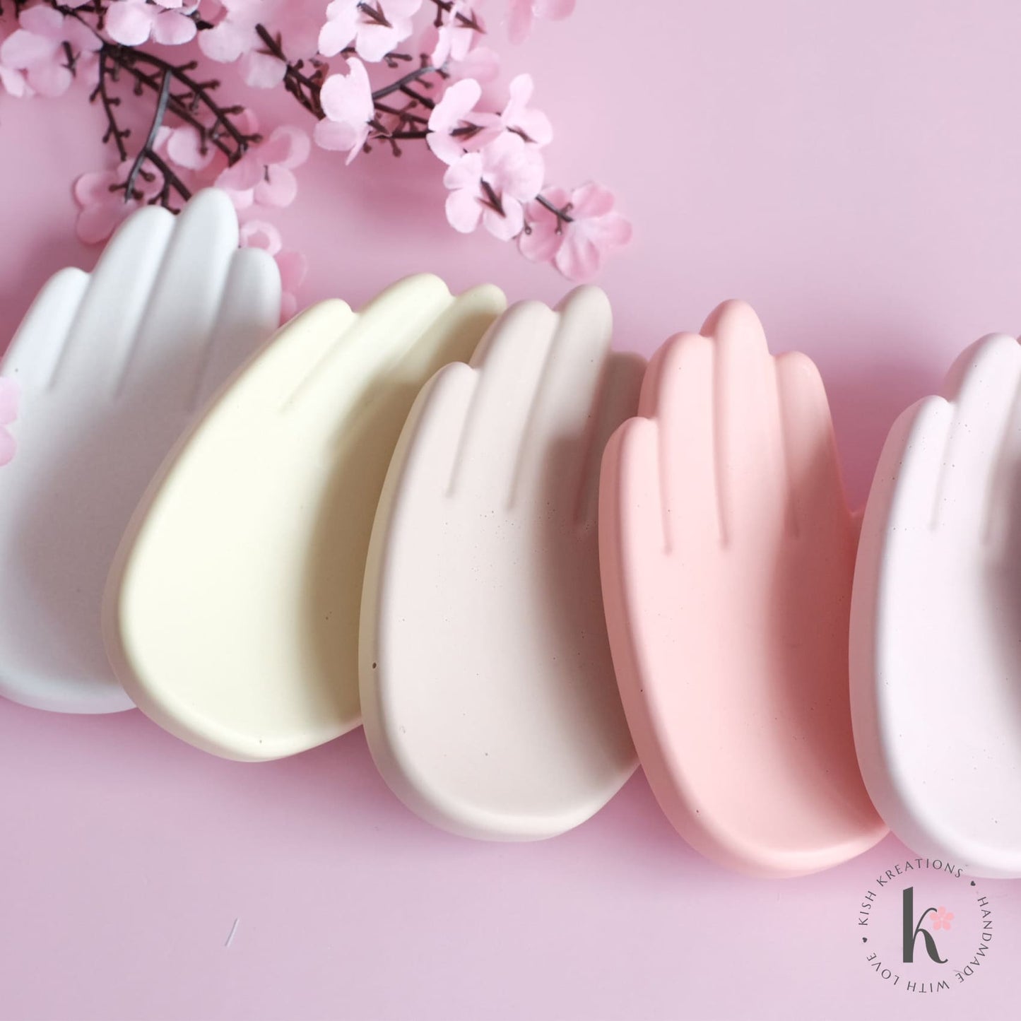 Little Palm Trinket Dish | Plain Design - Kish Kreations - Homewares, jewellery trinket dish, Ring Dish Australia, Trinket Trays - little-palm-trinket-dish-plain-design