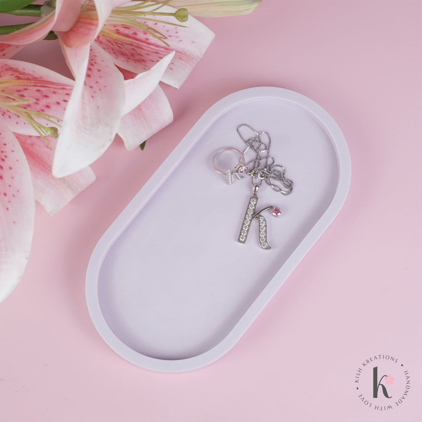 Oval Trinket Tray | Plain Design - Kish Kreations - Homewares, housewarming gifts, Oval Tray, Trinket Dish, Trinket Trays - oval-trinket-trays