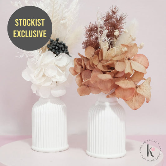 [Stockist Exclusive] Mini Vase - Kish Kreations - Homewares, Mini Vase, Planters, Pots, Ribbed Vase, Stockist Exclusive, Trinket Trays, Vases - stockist-exclusive-mini-vase