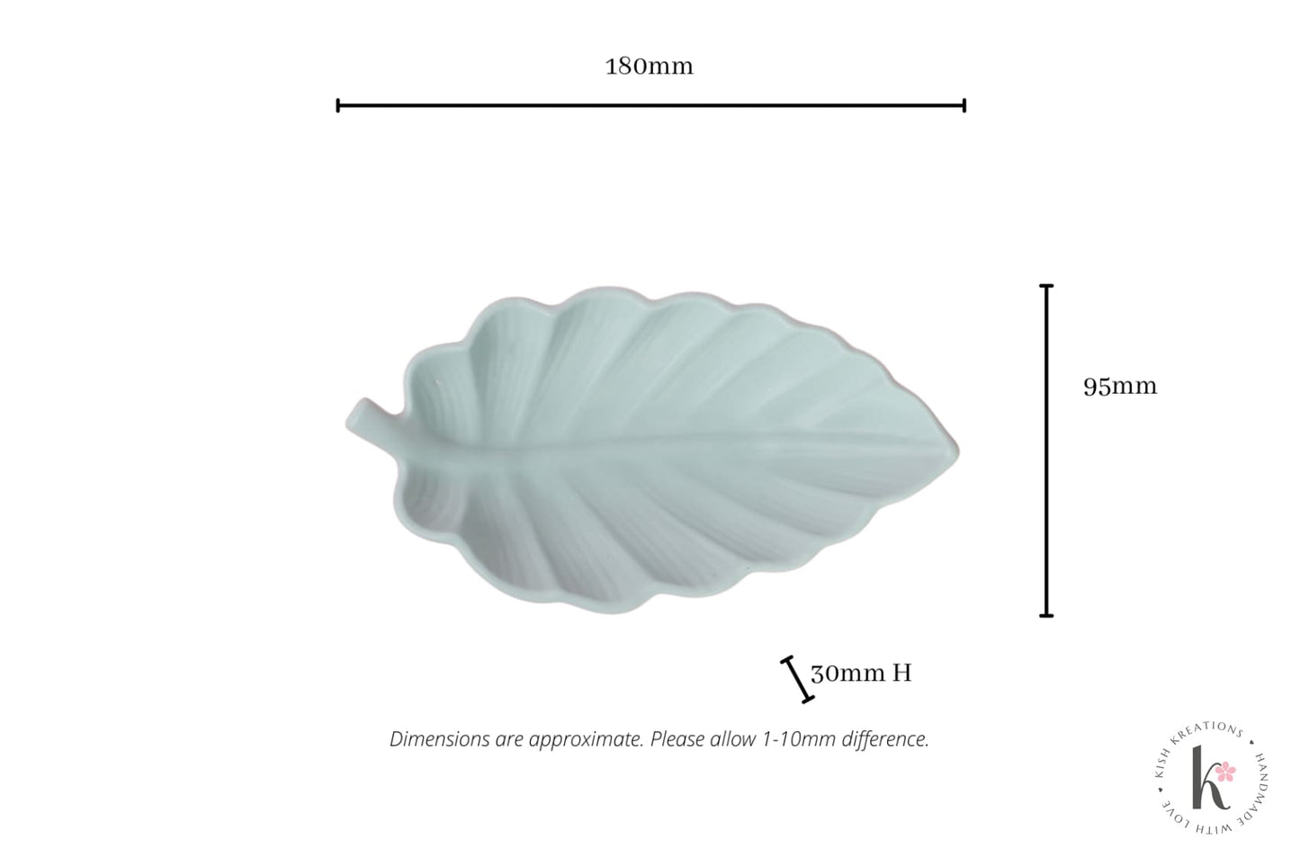Leaf Trinket Tray | Plain Design - Kish Kreations - Homewares, housewarming gift, housewarming gifts, housewarming gifts Australia, jewellery trinket dish, Leaf Decorative Tray, Trinket Trays - leaf-trinket-dish-plain-design