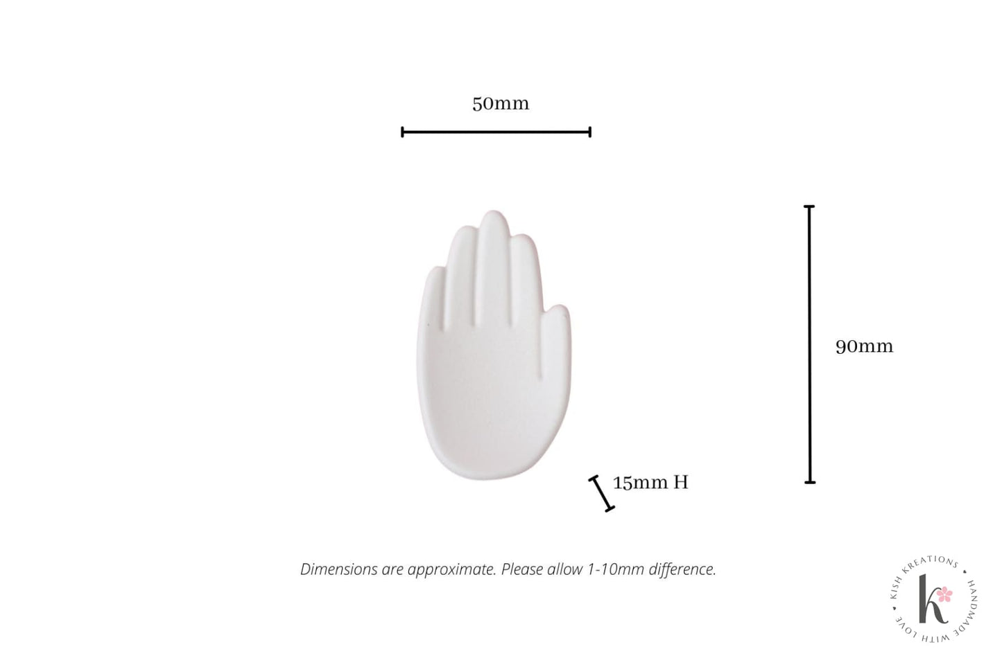 Little Palm Trinket Dish | Plain Design - Kish Kreations - Homewares, jewellery trinket dish, Ring Dish Australia, Trinket Trays - little-palm-trinket-dish-plain-design