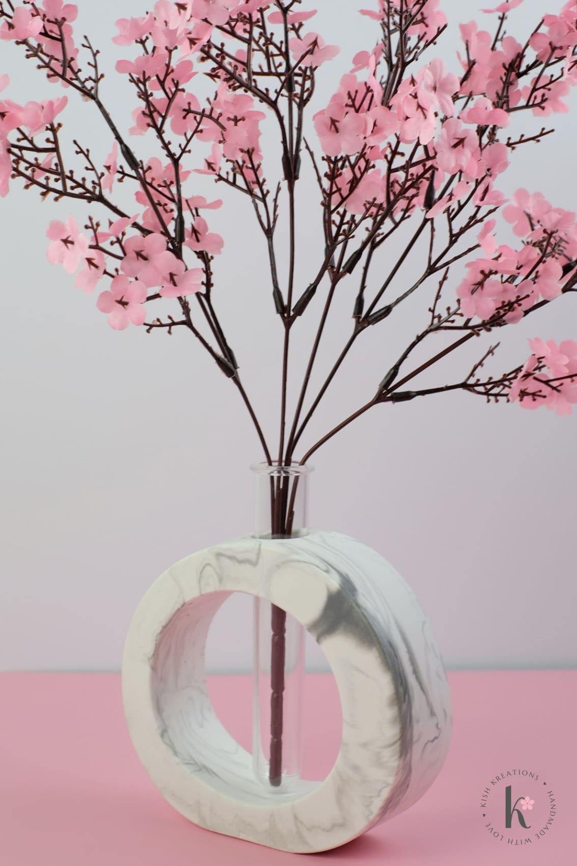 Round Flower Vase | Marble Design - Kish Kreations - Homewares, housewarming gifts, housewarming gifts Australia, Planters, Pots, Vases - round-flower-vase-marble-design