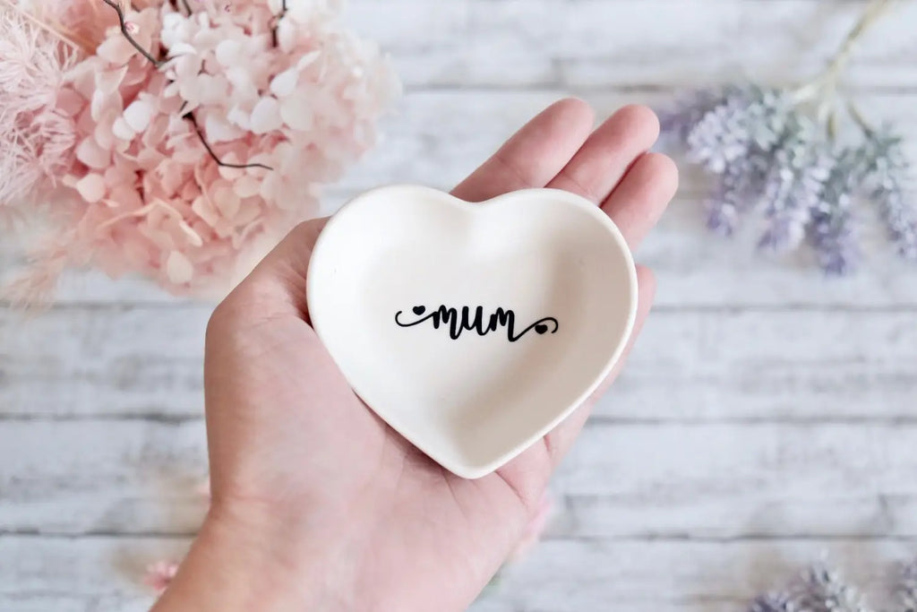 Mothers Day Gift, mini heart ring dish, trinket tray