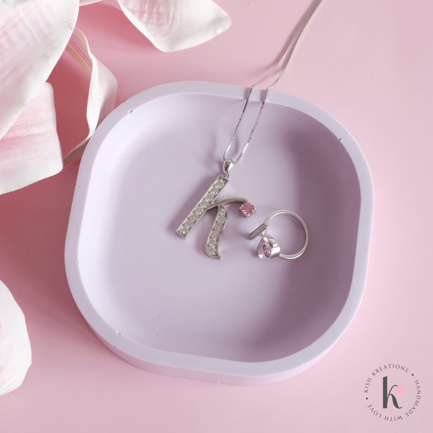 Rounded Square Ring Dish | Plain Design - Kish Kreations - Homewares, Personalised Ring Dish Australia, Square dish, Trinket Trays, Wedding Gifts for Couple - rounded-square-ring-dish-plain-design