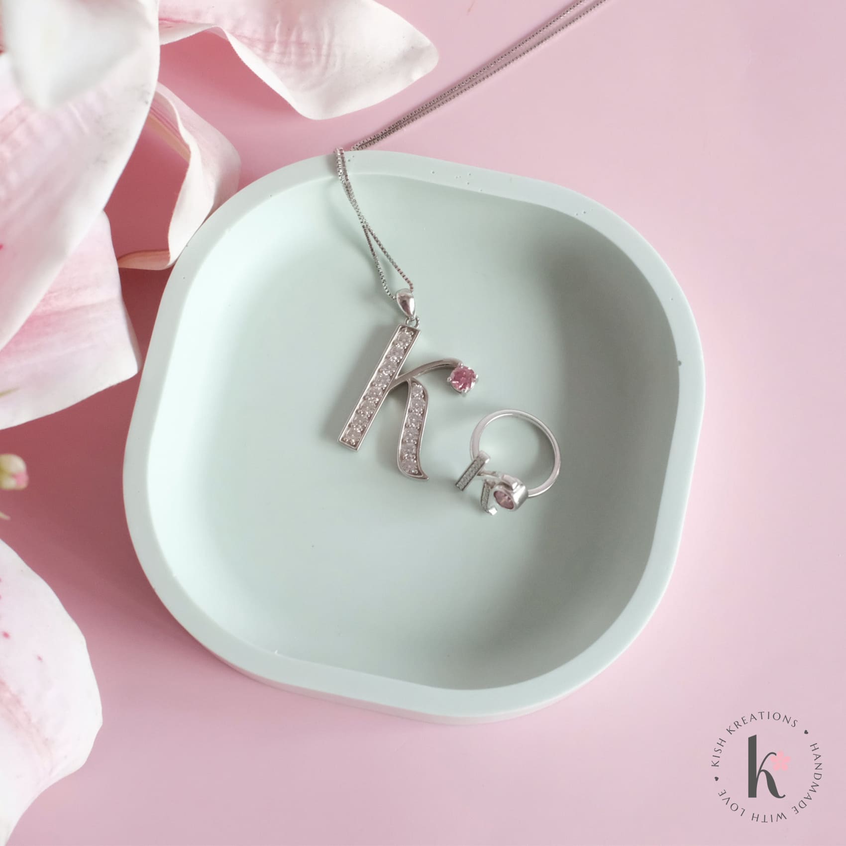 Rounded Square Ring Dish | Plain Design - Kish Kreations - Homewares, Personalised Ring Dish Australia, Square dish, Trinket Trays, Wedding Gifts for Couple - rounded-square-ring-dish-plain-design