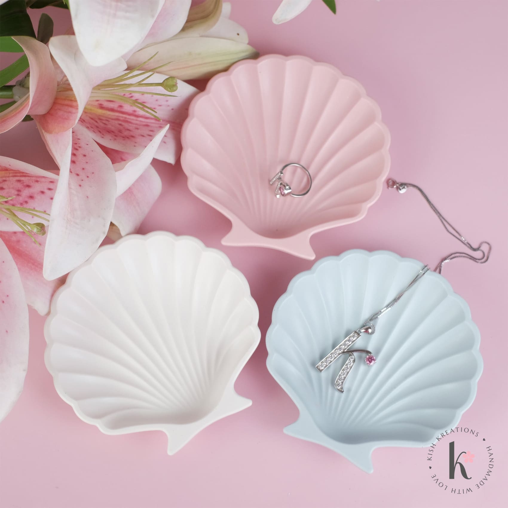 Shell Trinket Dish | Plain Design - Kish Kreations - Birthday Gifts, Coastal Decor Australia, Gifts under $15, Gifts under $20, Hamptons Decor Australia, Handmade Gifts in Australia, Homewares, Shell Dish, Trinket Trays - shell-trinket-dish