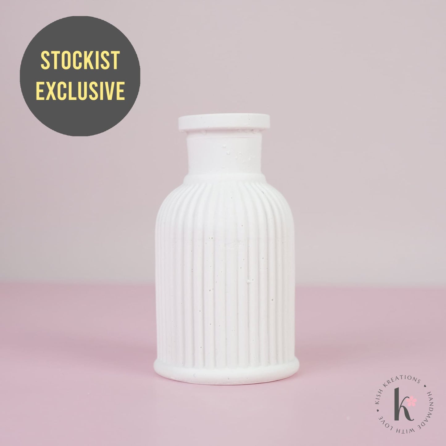 [Stockist Exclusive] Mini Vase - Kish Kreations - Homewares, Mini Vase, Planters, Pots, Ribbed Vase, Stockist Exclusive, Trinket Trays, Vases - stockist-exclusive-mini-vase