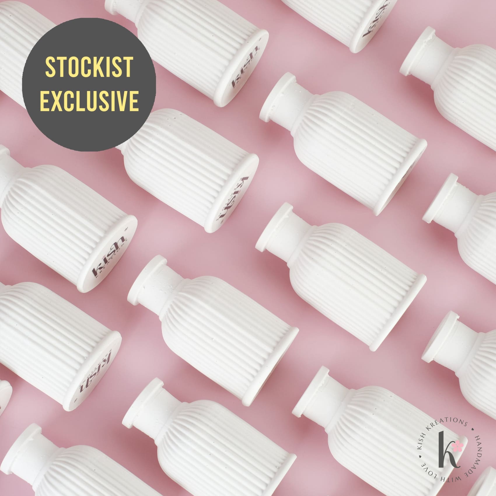 [Stockist Exclusive] Mini Vase - Kish Kreations - Homewares, Mini Vase, Planters, Pots, Ribbed Vase, Stockist Exclusive, Trinket Trays, Vases - stockist-exclusive-mini-vase