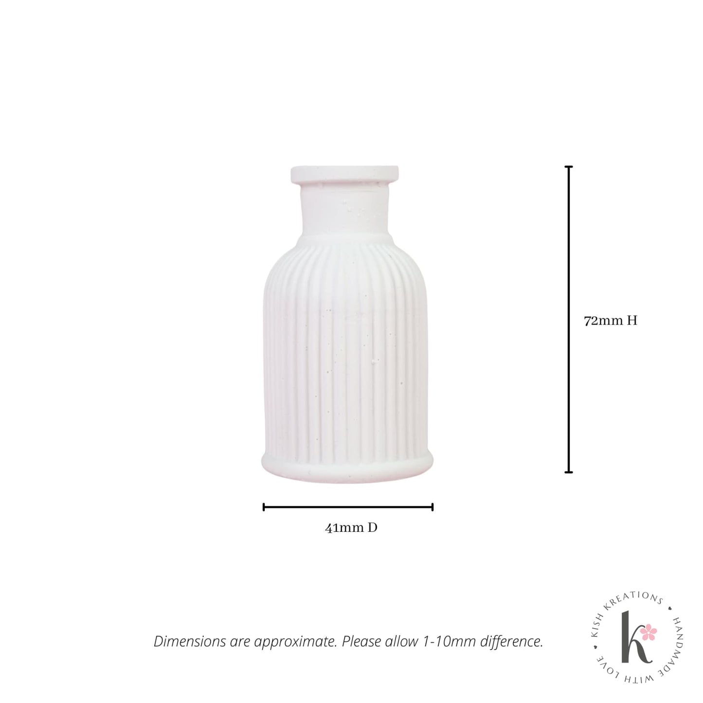 [Stockist Exclusive] Mini Vase - Kish Kreations - Homewares, Mini Vase, Planters, Pots, Ribbed Vase, Stockist Exclusive, Trinket Trays, Vases - stockist-exclusive-mini-vase