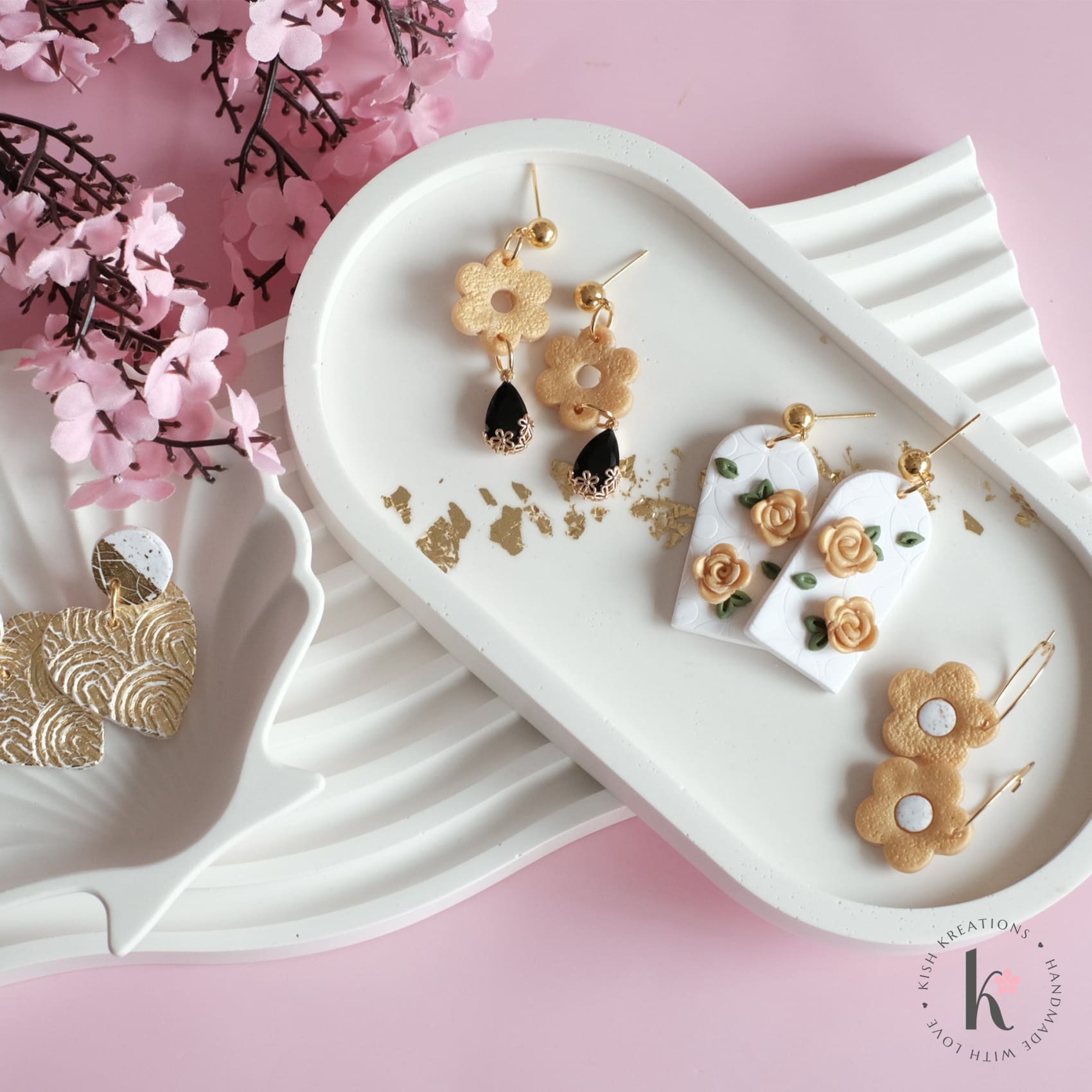 Wave Decorative Tray | Plain Design - Kish Kreations - Fire Resistant Trays Australia, Homewares, Large Trays - wave-decorative-tray-plain-design