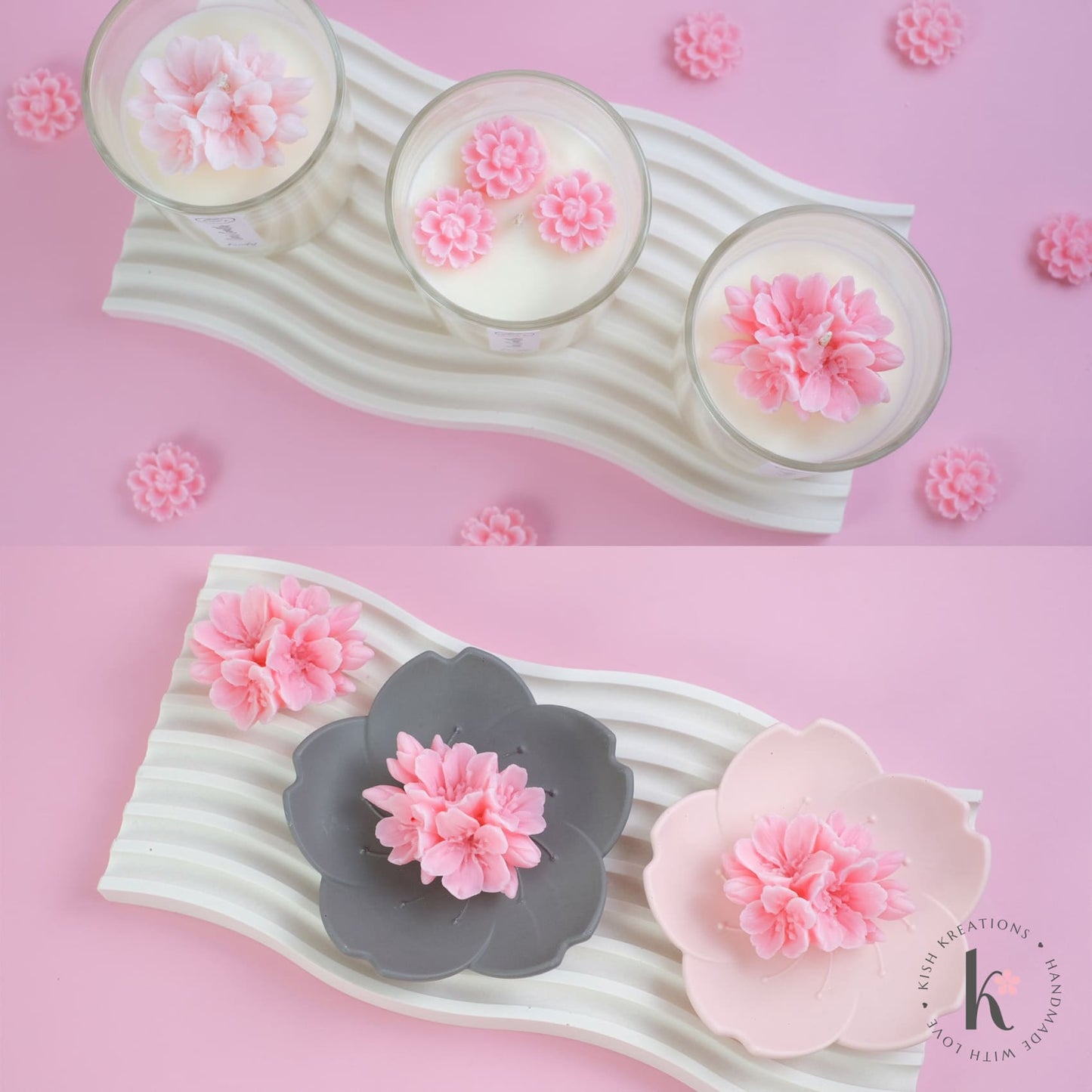 Wave Decorative Tray | Plain Design - Kish Kreations - Fire Resistant Trays Australia, Homewares, Large Trays - wave-decorative-tray-plain-design