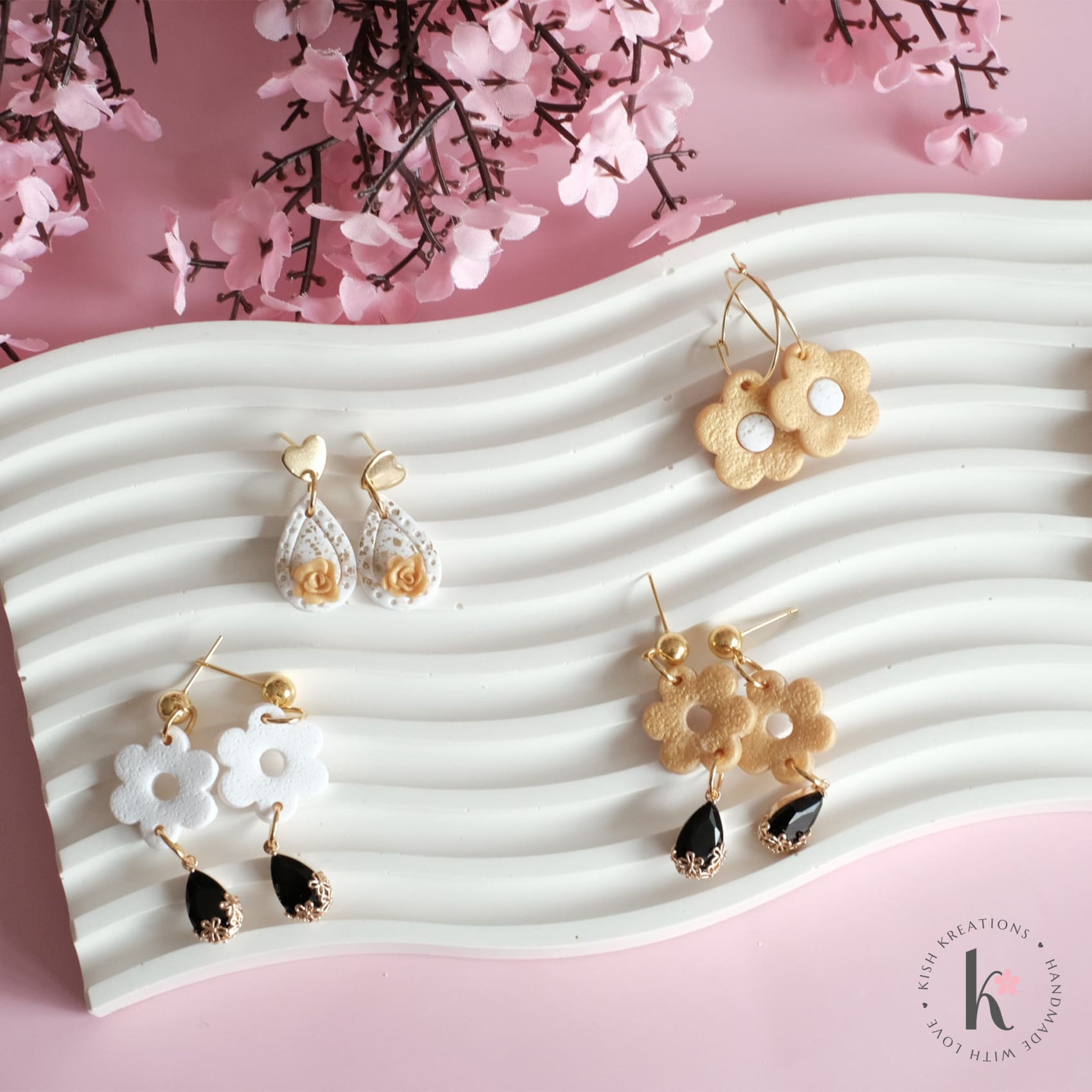 Wave Decorative Tray | Plain Design - Kish Kreations - Fire Resistant Trays Australia, Homewares, Large Trays - wave-decorative-tray-plain-design