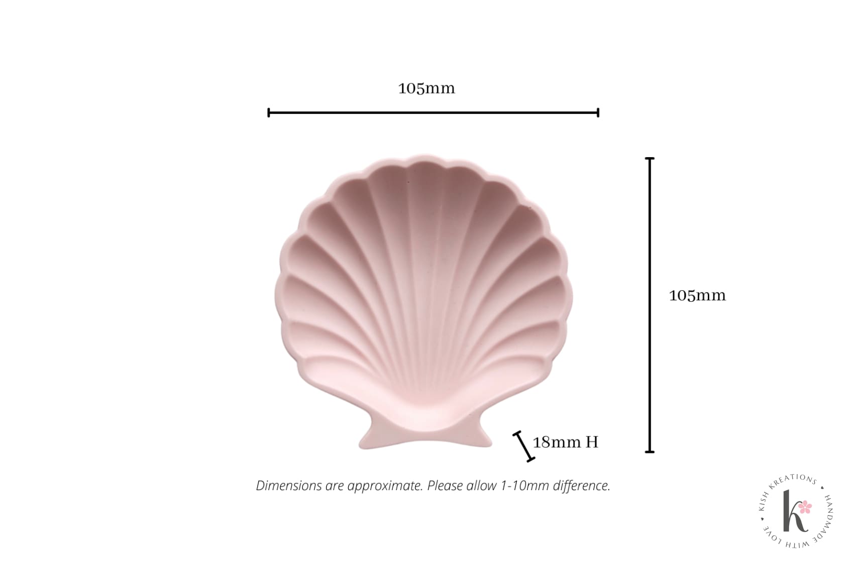 Shell Trinket Dish | Plain Design - Kish Kreations - Birthday Gifts, Coastal Decor Australia, Gifts under $15, Gifts under $20, Hamptons Decor Australia, Handmade Gifts in Australia, Homewares, Shell Dish, Trinket Trays - shell-trinket-dish